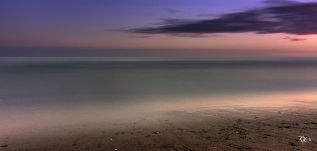 Carnon au coucher de soleil
