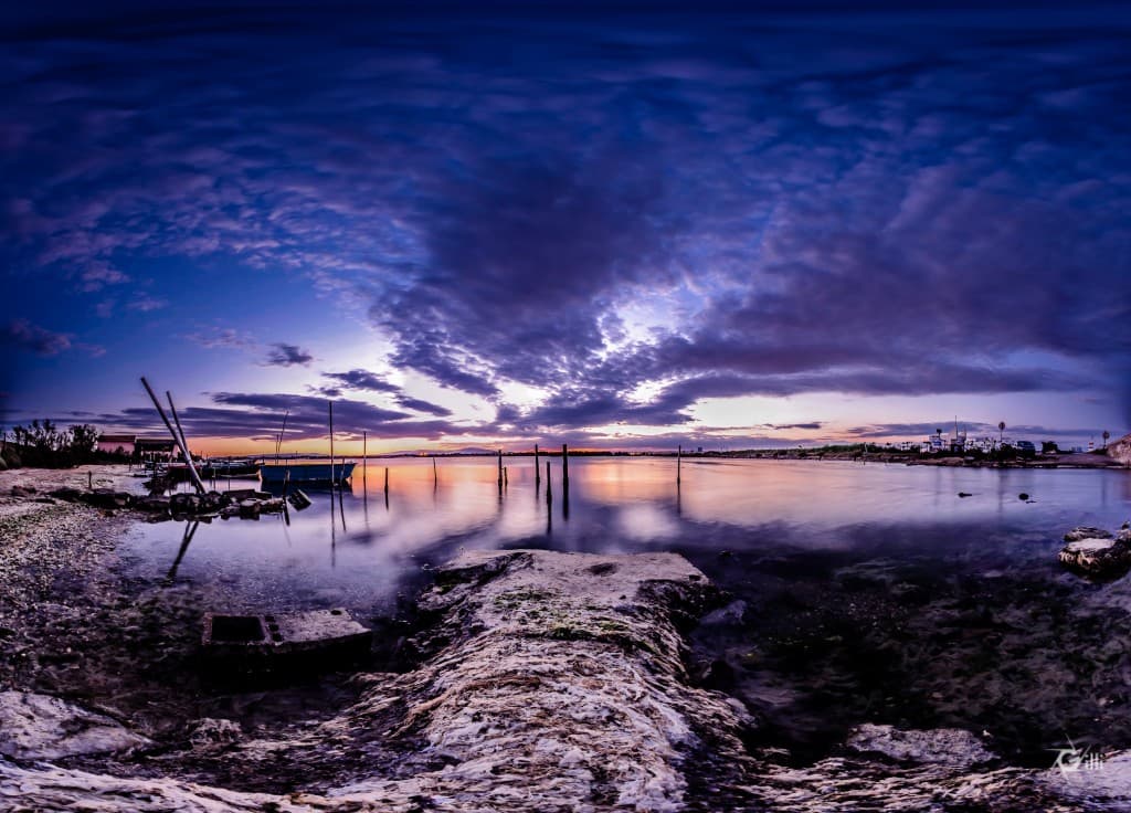 L'heure bleue sur Maguelonne