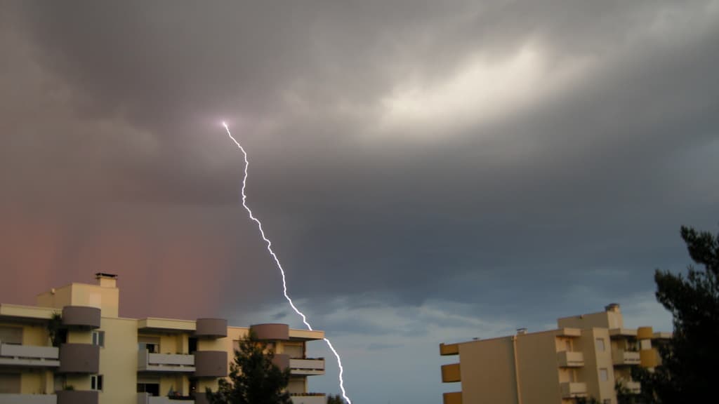 la foudre sur Montpellier 