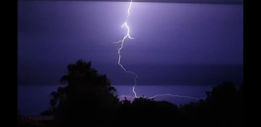 Eclairs: orage soirée du 05/08/2018