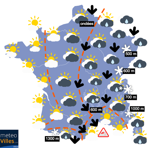 Froid humide, devenant plus sec et plus ensoleillé