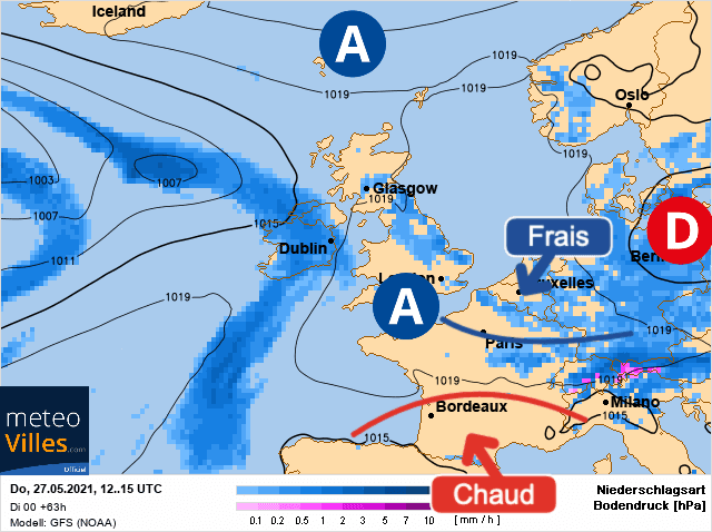 Carte de prévisions d'europe du Jeudi 27 mai 2021
