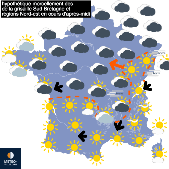 Toujours très calme mais souvent gris au nord