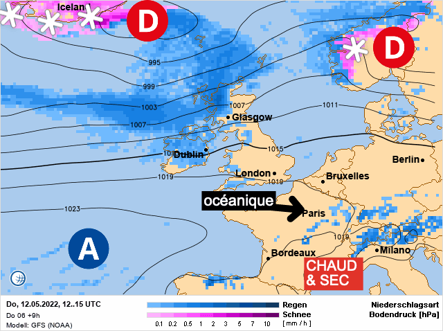 Carte de prévisions d'europe du Jeudi 12 mai 2022