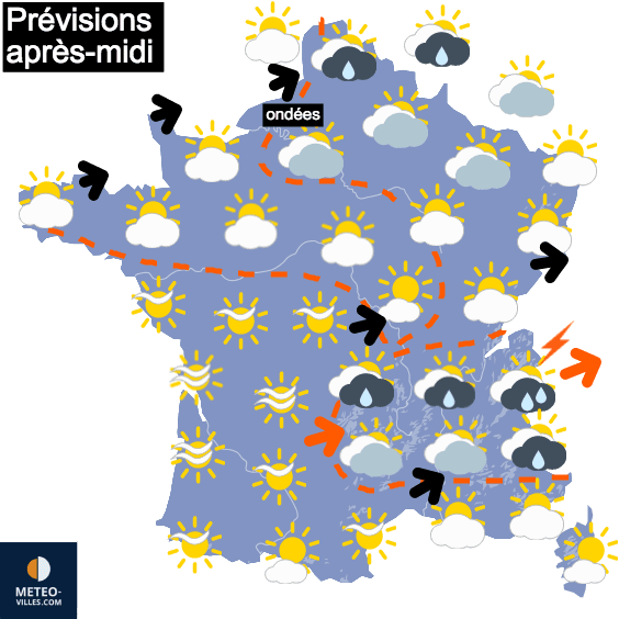Une fin de semaine marquée par les orages et la chaleur