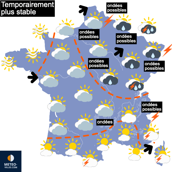 Retour des orages jusqu'à jeudi