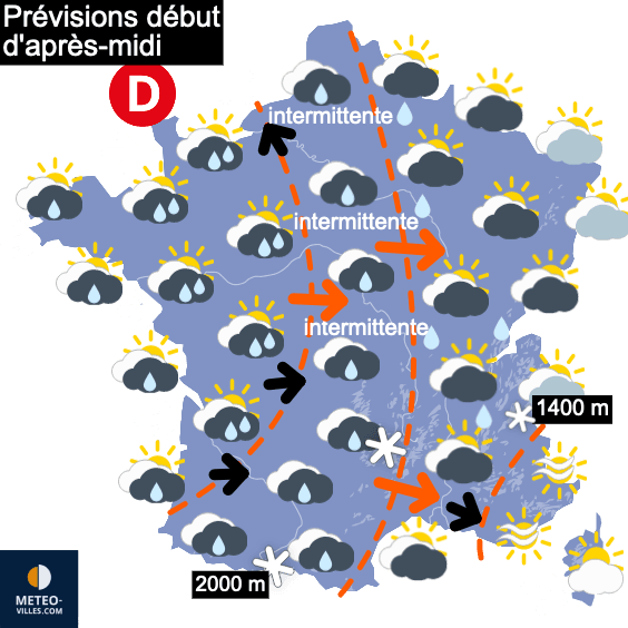 Plus stable MAIS incertitude en fin de semaine prochaine