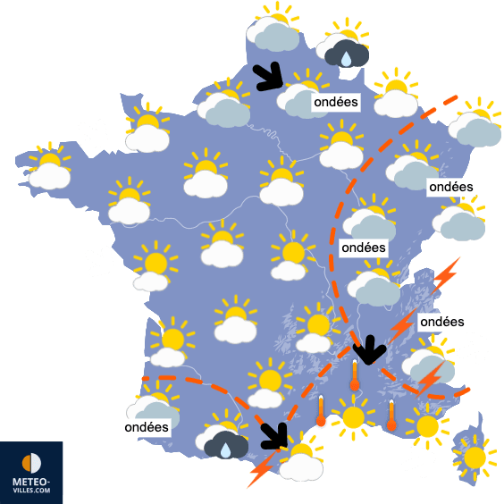 Fin de juillet globalement plus fraîche que la "normale"