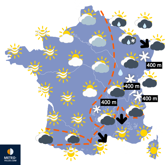 Risque de neige en plaine