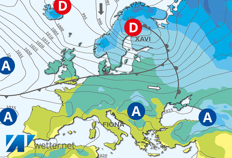 Carte de prévisions d'europe du Mardi 19 décembre 2023