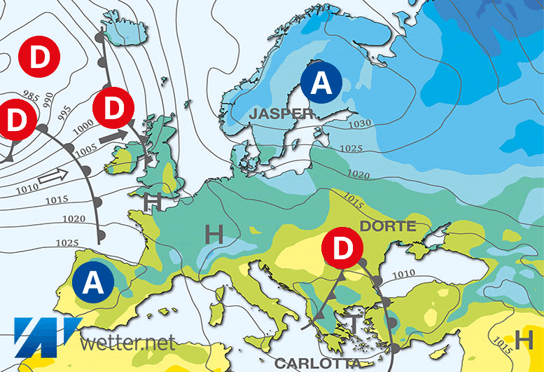 Carte de prévisions d'europe du Mardi 5 mars 2024