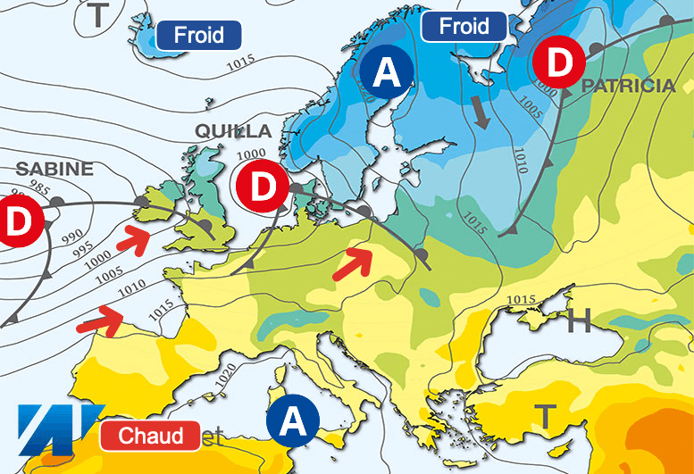 Carte de prévisions d'europe du Jeudi 4 avril 2024