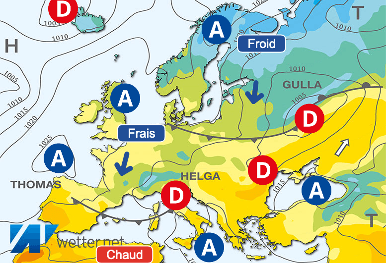 Carte de prévisions d'europe du Mardi 7 mai 2024