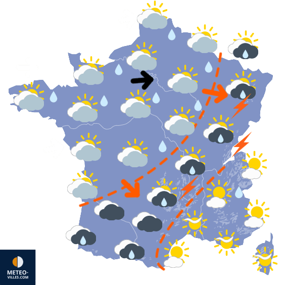 Encore de nombreuses averses