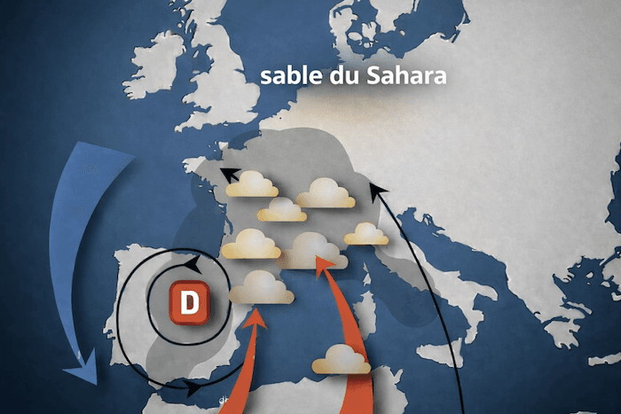 Le retour du sable du Sahara sur la France