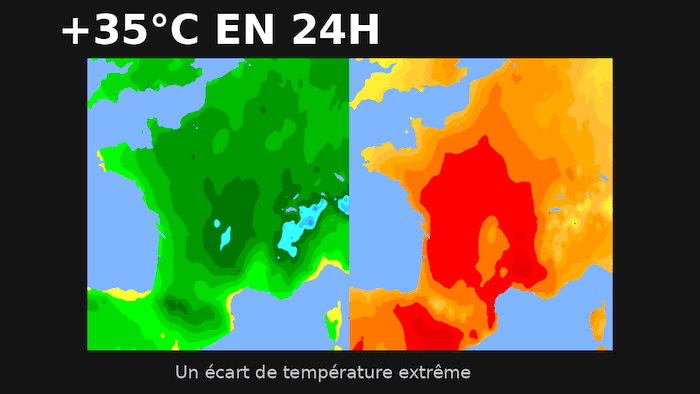 Jusqu'à 35 degrés de différence en une seule journée !