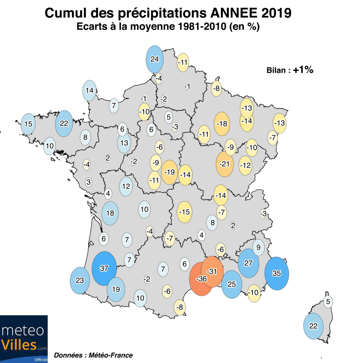 Image d'illustration pour Bilan climatique de 2019 : 3e année la plus chaude en France