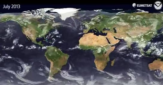 Image d'illustration pour Animation satellite mondiale de 2013