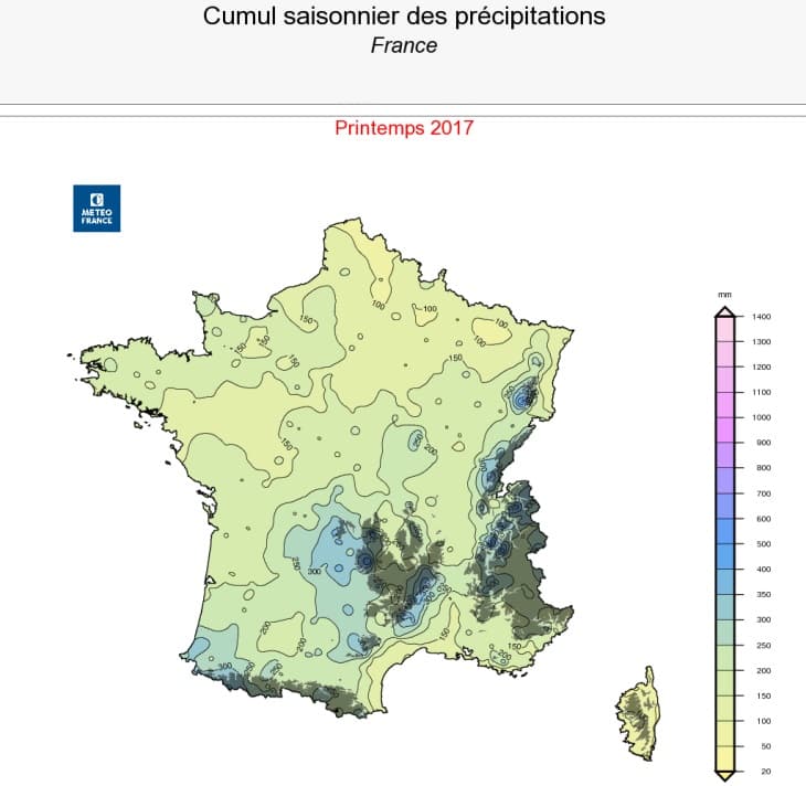 Image d'illustration pour Printemps 2017 : 3ème plus doux des mesures en France