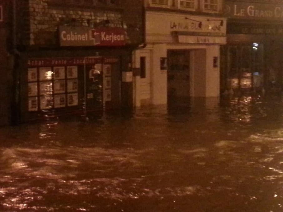Image d'illustration pour Dépression Qumaira - vents forts - graves inondations en Bretagne