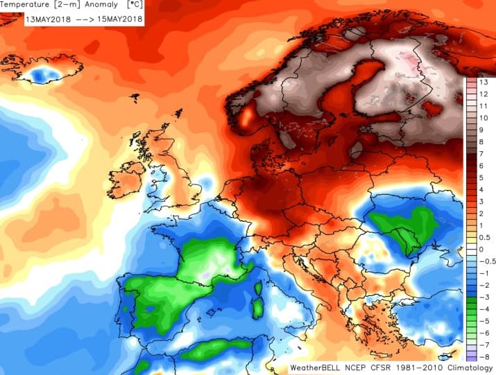 Image d'illustration pour Records de chaleur en Scandinavie
