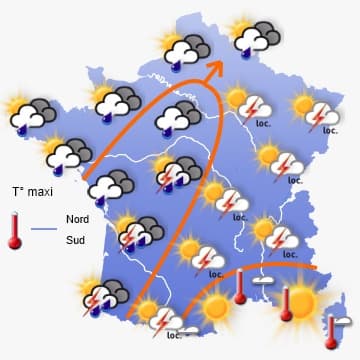 Semaine plus calme et plus chaude