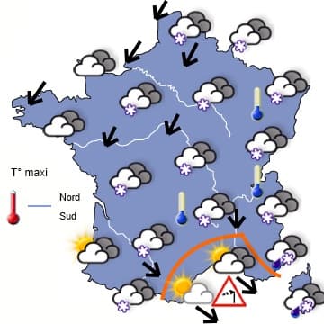 Une semaine progressivement plus calme mais souvent grise 