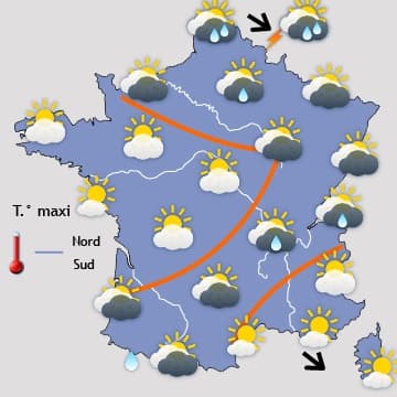Une semaine stable, un peu fraîche au nord, très douce au sud