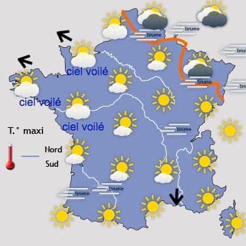 Changement de temps avec la nouvelle année 