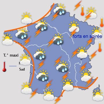 Week-end temporairement moins orageux au Nord de la Loire