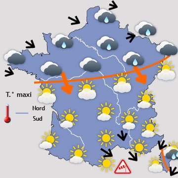 Retour généralisé du soleil entre jeudi et vendredi 
