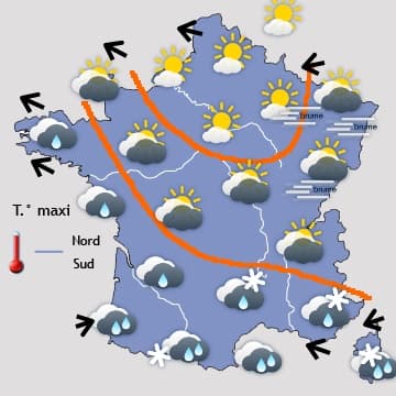 Retour de la pluie et du vent par l'Ouest pour ce week-end