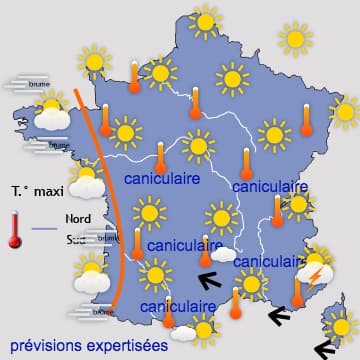 Régression de la chaleur, sauf dans le Sud-est