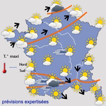 Week-end printanier au Sud; milieu de semaine plus froid et agité