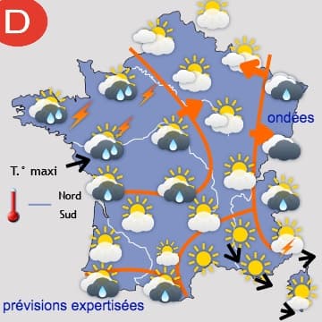Une semaine marquée par la fréquence des averses orageuses