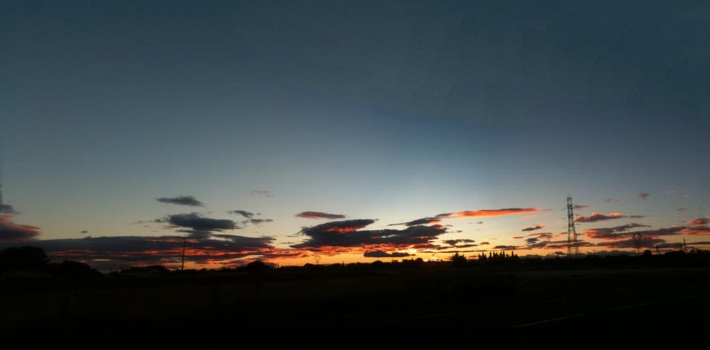 coucher de soleil