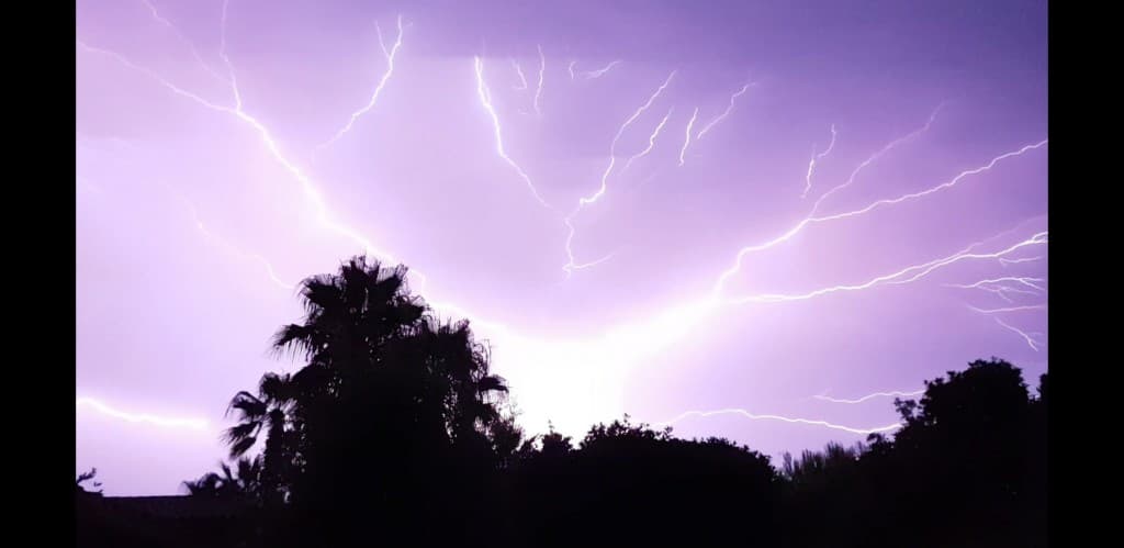 Eclairs: orage soirée du 05/08/2018