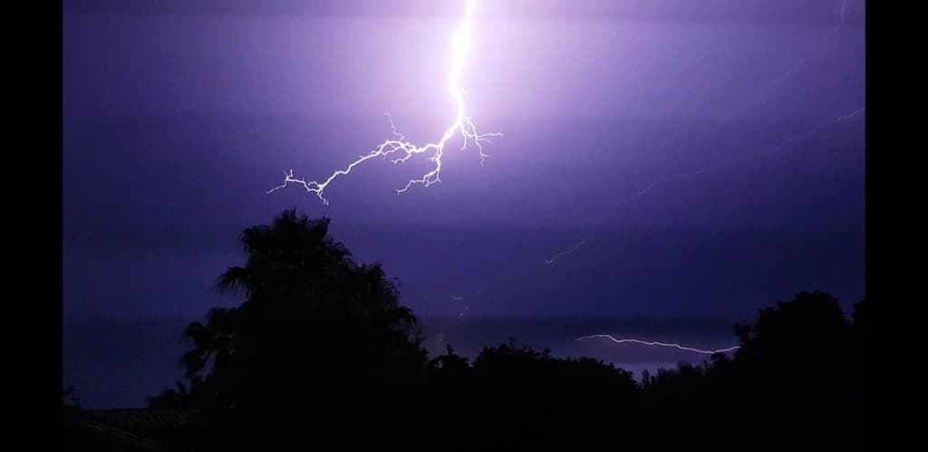 Eclairs: orage soirée du 05/08/2018