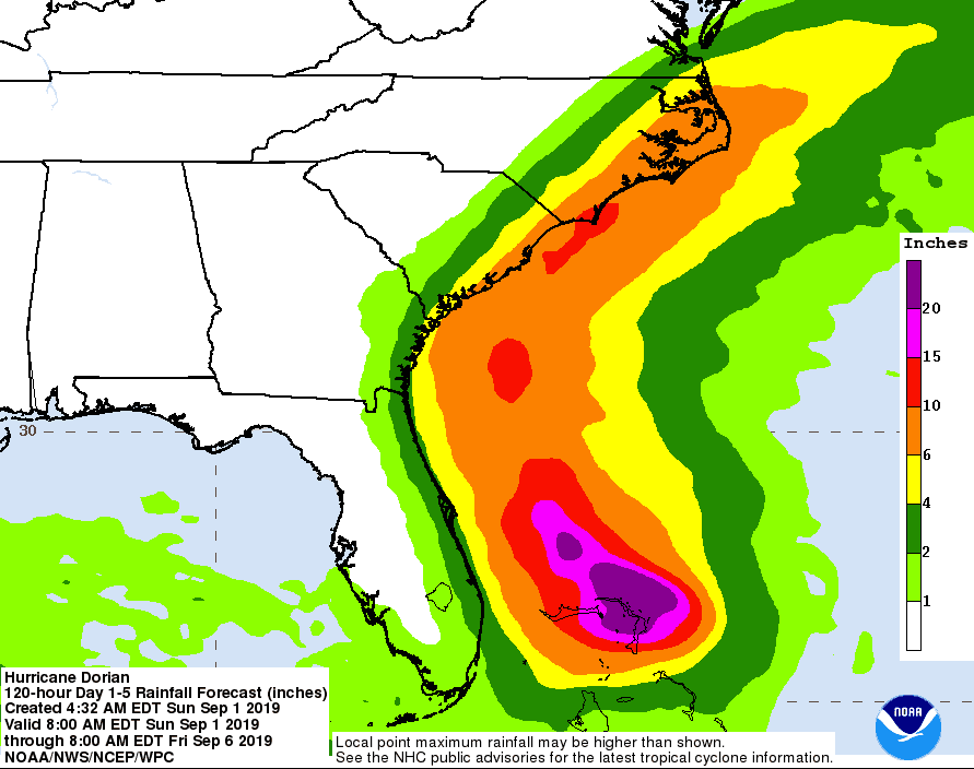 Image d'illustration pour Ouragan Dorian : menace majeure entre Bahamas et Floride