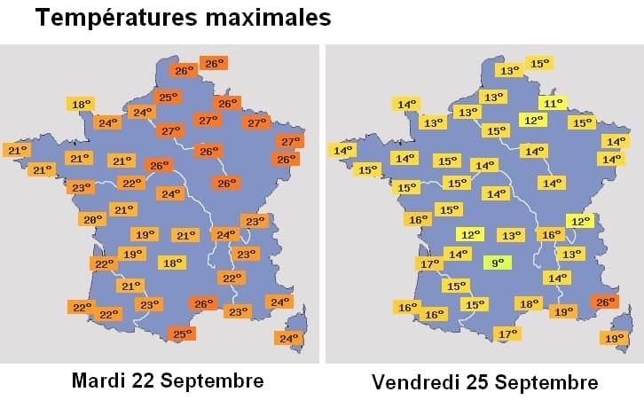 Image d'illustration pour Arrivée brutale de l'automne en fin de semaine